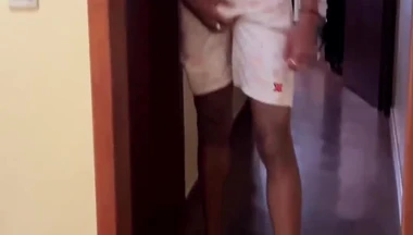 TV technician fucks customer's virgin ass