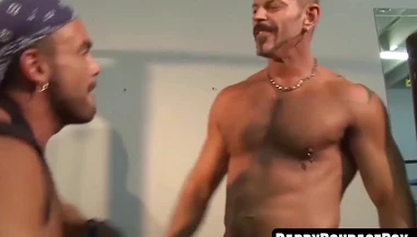 Pierced muscle hunk's nipple torment and intense BDSM domination