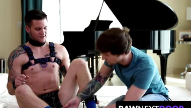 Handsome obedient guy Scotty Zee takes a massive raw cock in the rear by Allen Lucas